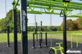 Espace street workout et fitness extérieur avec sol Securiplay, configuration et budget collectivité Playgones