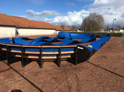 Modules de pumptrack installés pour une collectivité