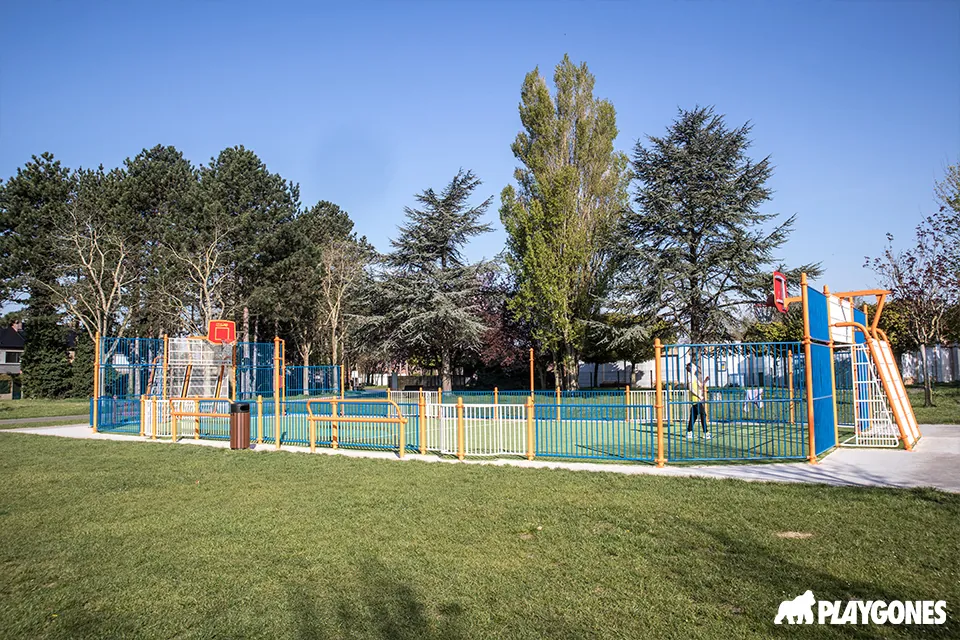 Terrain multisport couleur collectivité Occitanie – Playgones