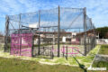 Terrain multisport Reventin, sol EPDM bicolore et équipements sportifs, fourniture et pose Playgones