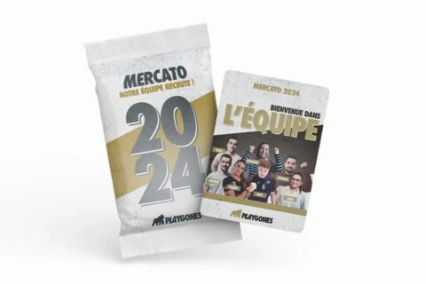 Campagne de recrutement atypique pochette de carte à jouer