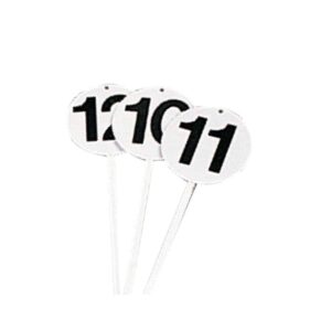 Lot de 12 fiches de marquage rondes