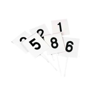 Lot de 12 fiches de marquage rectangulaires