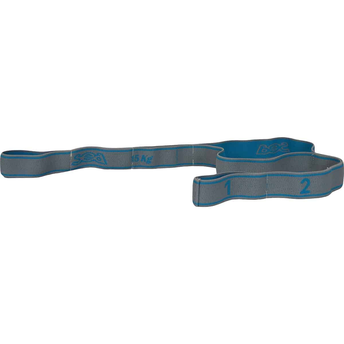 Bande élastique fitness force 15 Gris clair/Turquoise SEA - Playgones (vue 1) Bande élastique fitness force 15 Gris clair/Turquoise SEA - Playgones (vue 1)