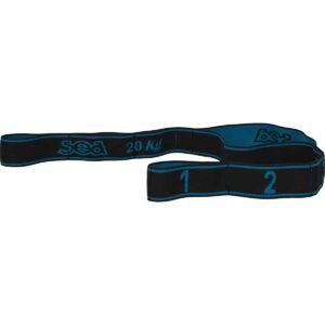 Bande élastique fitness force 20 Anthra/Turquoise SEA (vue 1)