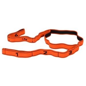 Bande élastique fitness force 7 orange/noir