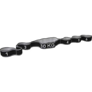 Bande élastique fitness force 30 noir/blanc