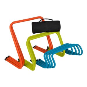 Kit haies de vélocité trois hauteurs avec porte-haies