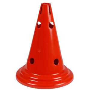 Cône multijeux 30 cm 8 trous rouge