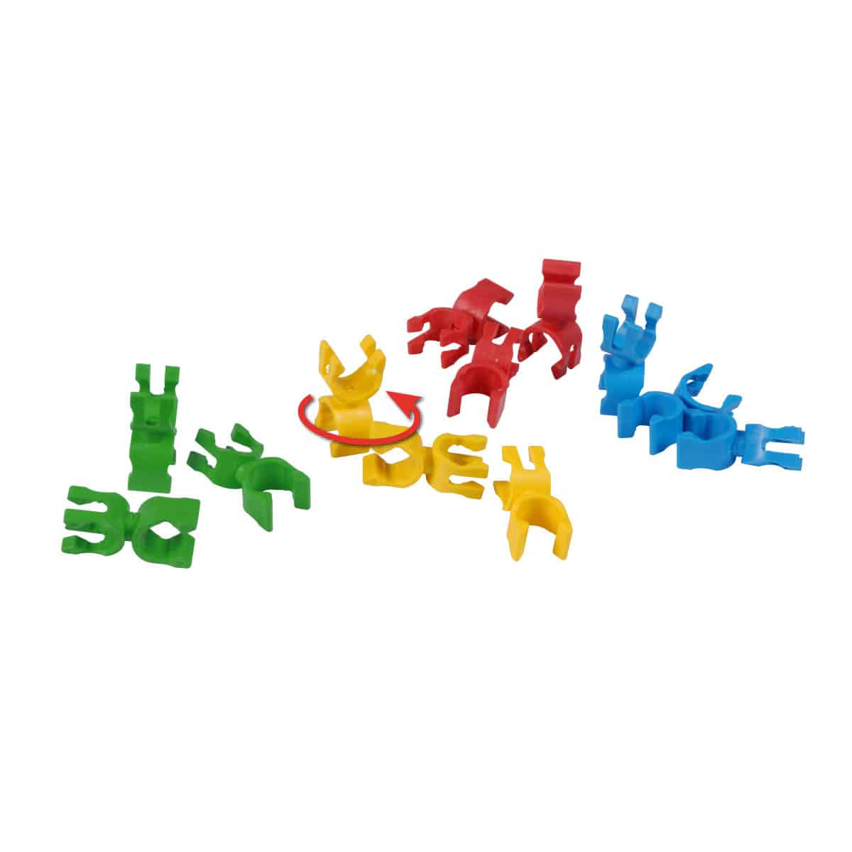 Lot de 12 pinces rotatives multi-usages Playgones Lot de 12 pinces rotatives multi-usages Playgones