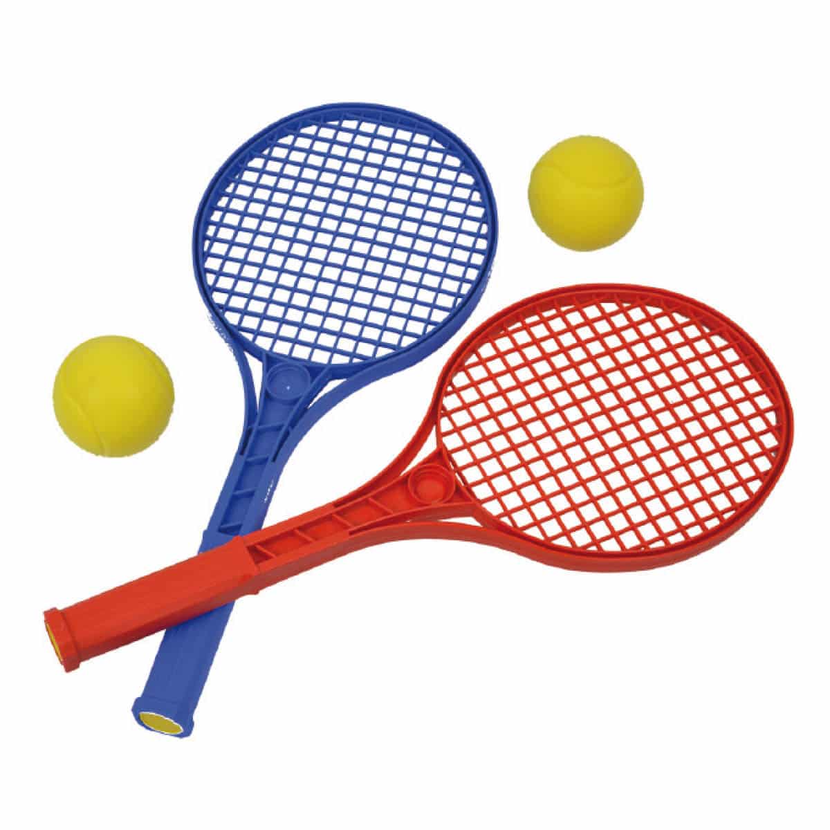 Lot de 2 raquettes mini-tennis avec 2 balles Playgones Lot de 2 raquettes mini-tennis avec 2 balles Playgones