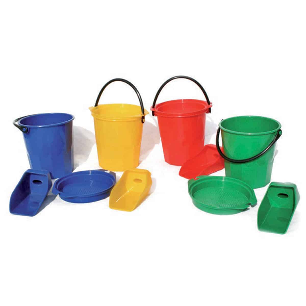 Ensemble seau, pelle et accessoires souples Playgones Ensemble seau, pelle et accessoires souples Playgones