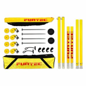Kit Pro beach-volley poteaux aluminium et filet FIVB