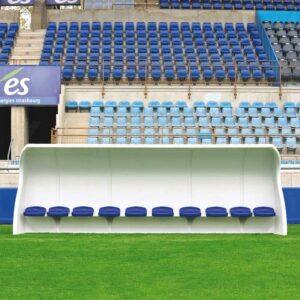 Abri de touche polyester 1,60 m 10 joueurs