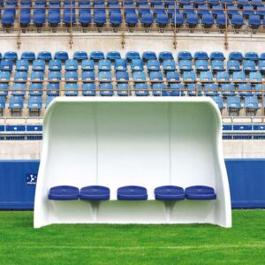 Abri de touche polyester 1,60 m 5 joueurs