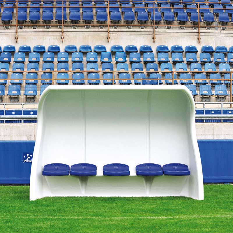 Abri de touche polyester 1,60 m 5 joueurs Playgones Abri de touche polyester 1,60 m 5 joueurs Playgones