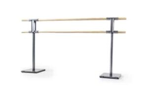 Barre de danse mobile classique double barres avec roulettes