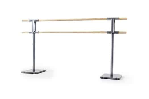Barre de danse mobile classique double barres avec roulettes Playgones Barre de danse mobile classique double barres avec roulettes Playgones