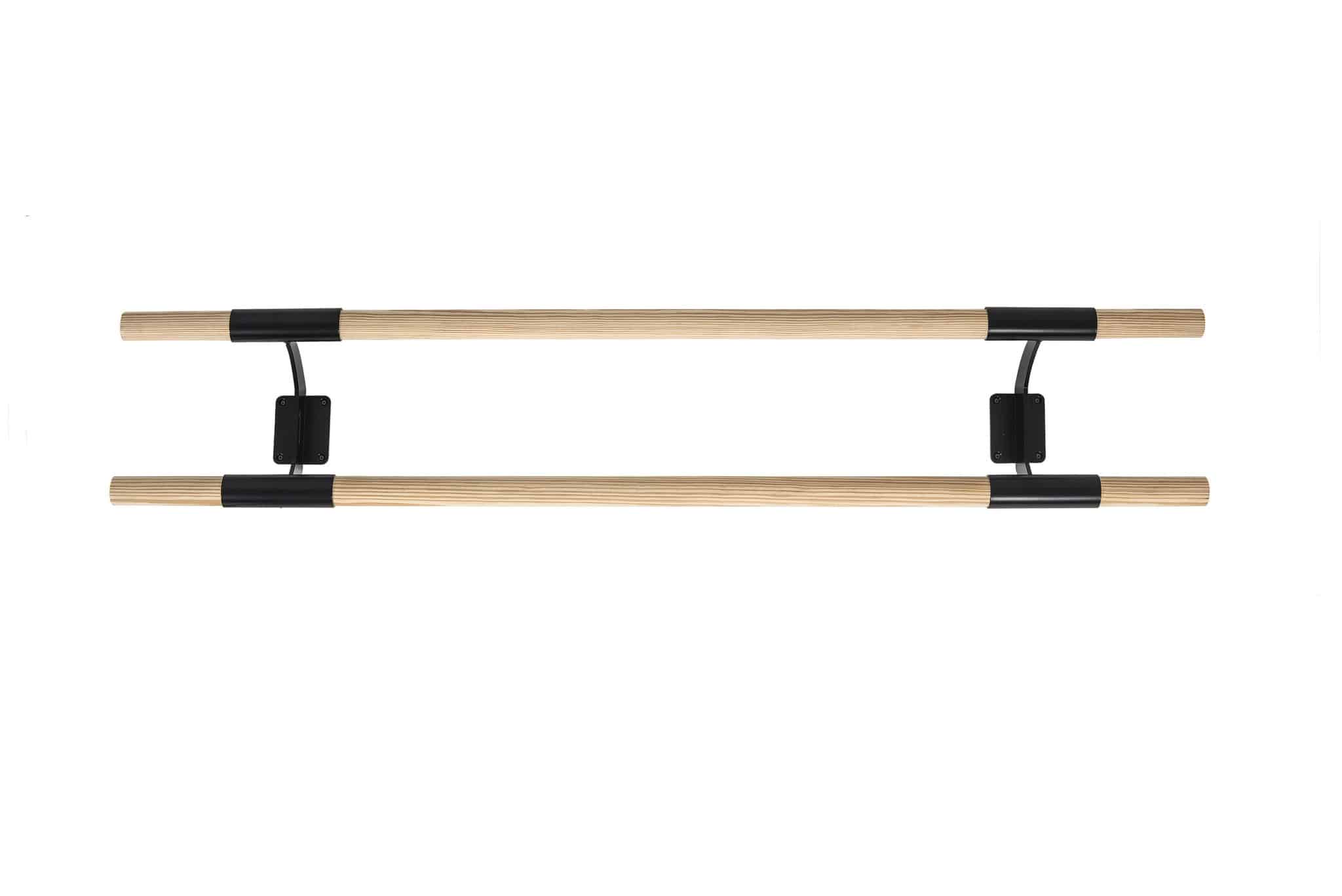Barre de danse murale double barres support noir Playgones Barre de danse murale double barres support noir Playgones