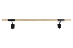 Barre de danse murale simple support noir