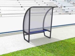Abri de touche - 2,00m - 3 joueurs - Toit polycarbonate