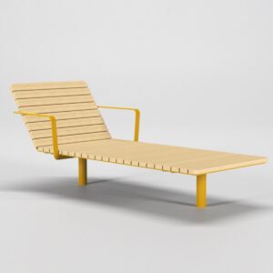 Bain de soleil Skala simple - mobilier urbain Glänta Skala distribué par Playgones
