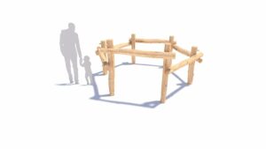 Cadre hexagonal pour la construction de terriers
