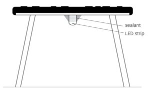 Banc d'activités Floating Bench Rampline, fond blanc