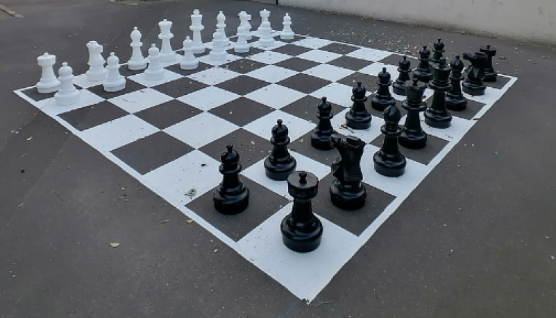 Traçage échecs géant Playgones Traçage échecs géant Playgones