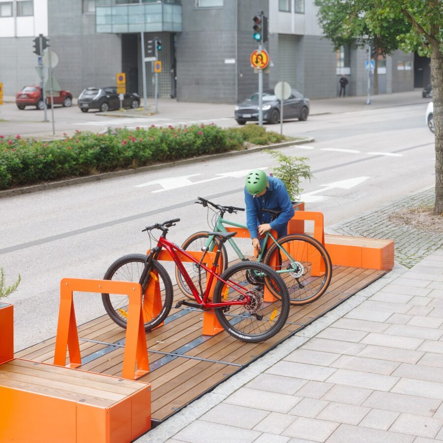 Parklet Parkly colore, coloris personnalisables