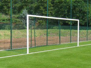 But de football à 8, À sceller, En aluminium, Avec crochet, vue 1