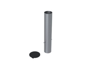 Fourreaux en acier pour Ø80 mm + couvercle, vue 1