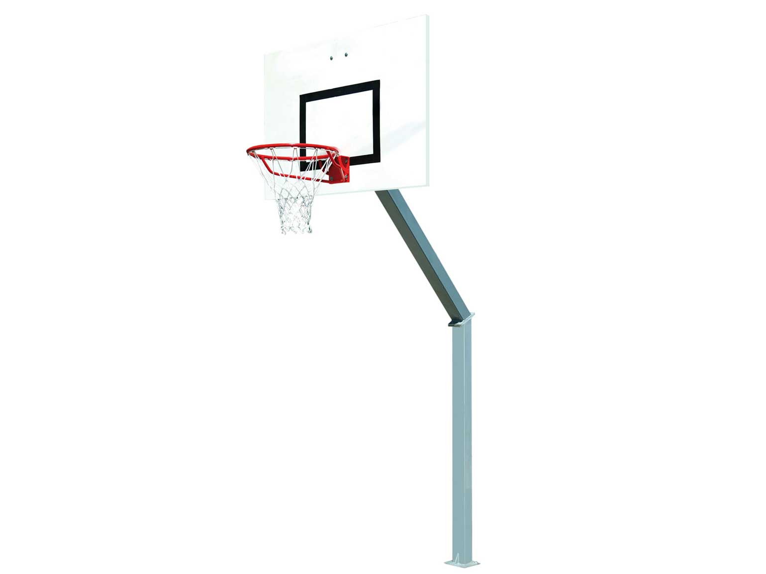 But de basket fixe extérieur - 2,60m - Déport : 1,20m - Sur platine - vue 1 - Playgones But de basket fixe extérieur - 2,60m - Déport : 1,20m - Sur platine - vue 1 - Playgones