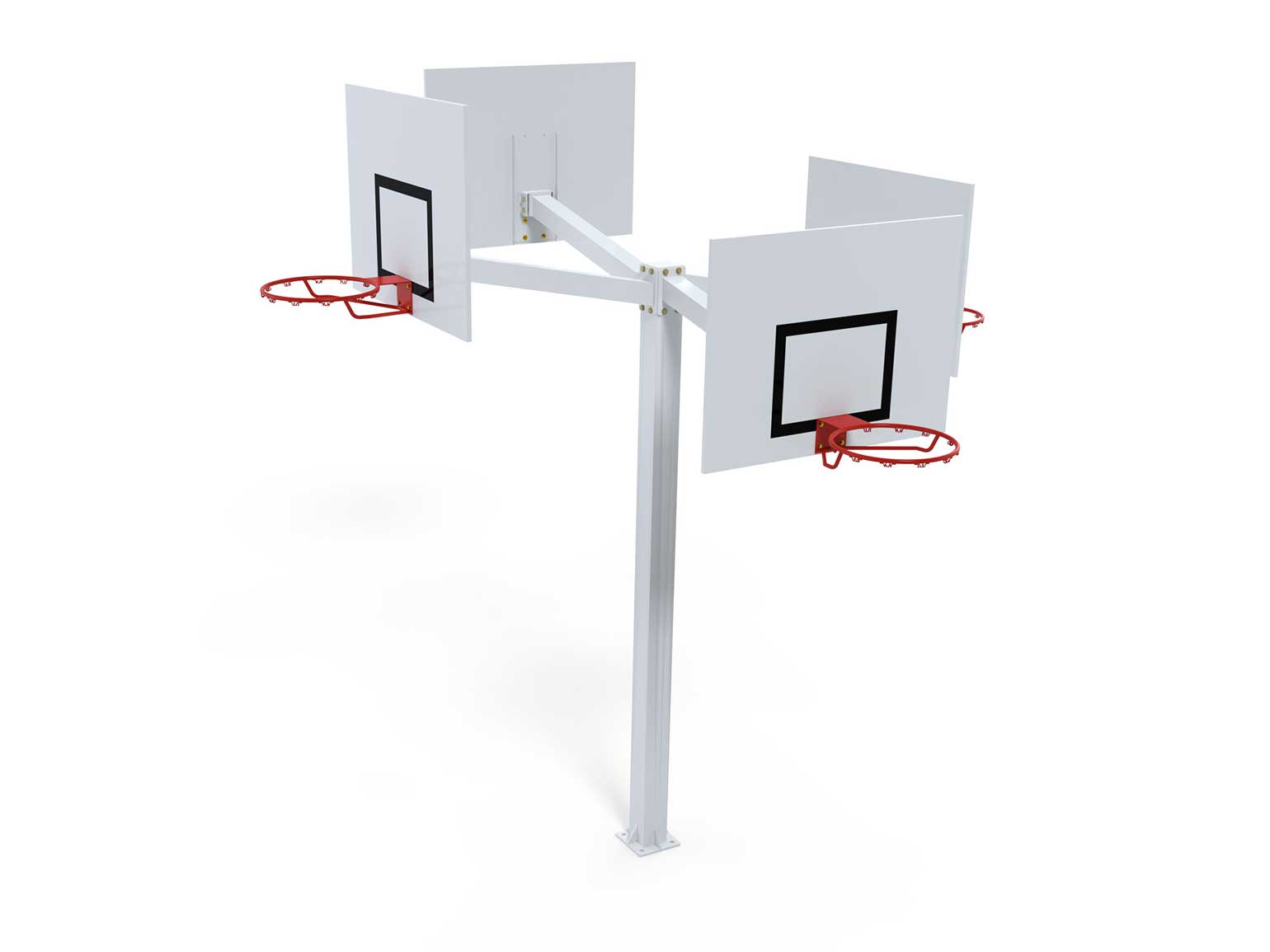 Tour de basket (4 Panneaux) - Ajustable - Déport 1,20m - Sur platine - Playgones Tour de basket (4 Panneaux) - Ajustable - Déport 1,20m - Sur platine - Playgones