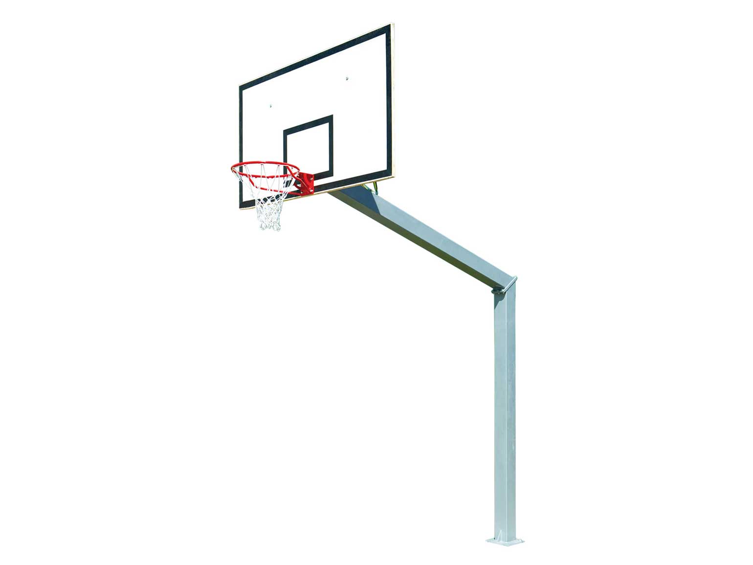 But de basket fixe extérieur - 3,05m - Déport 2,25m - Sur platine - vue 1 - Playgones But de basket fixe extérieur - 3,05m - Déport 2,25m - Sur platine - vue 1 - Playgones