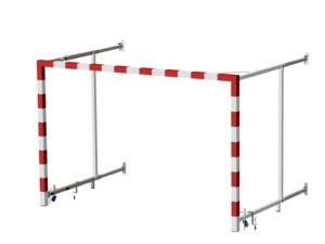 But de handball compétition, Rabattable, Acier, Premium, P2,1m, vue 1