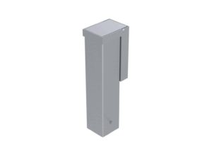 Jeu de 2 fourreaux pour poteaux - 80x80mm + Couvercle - vue 1