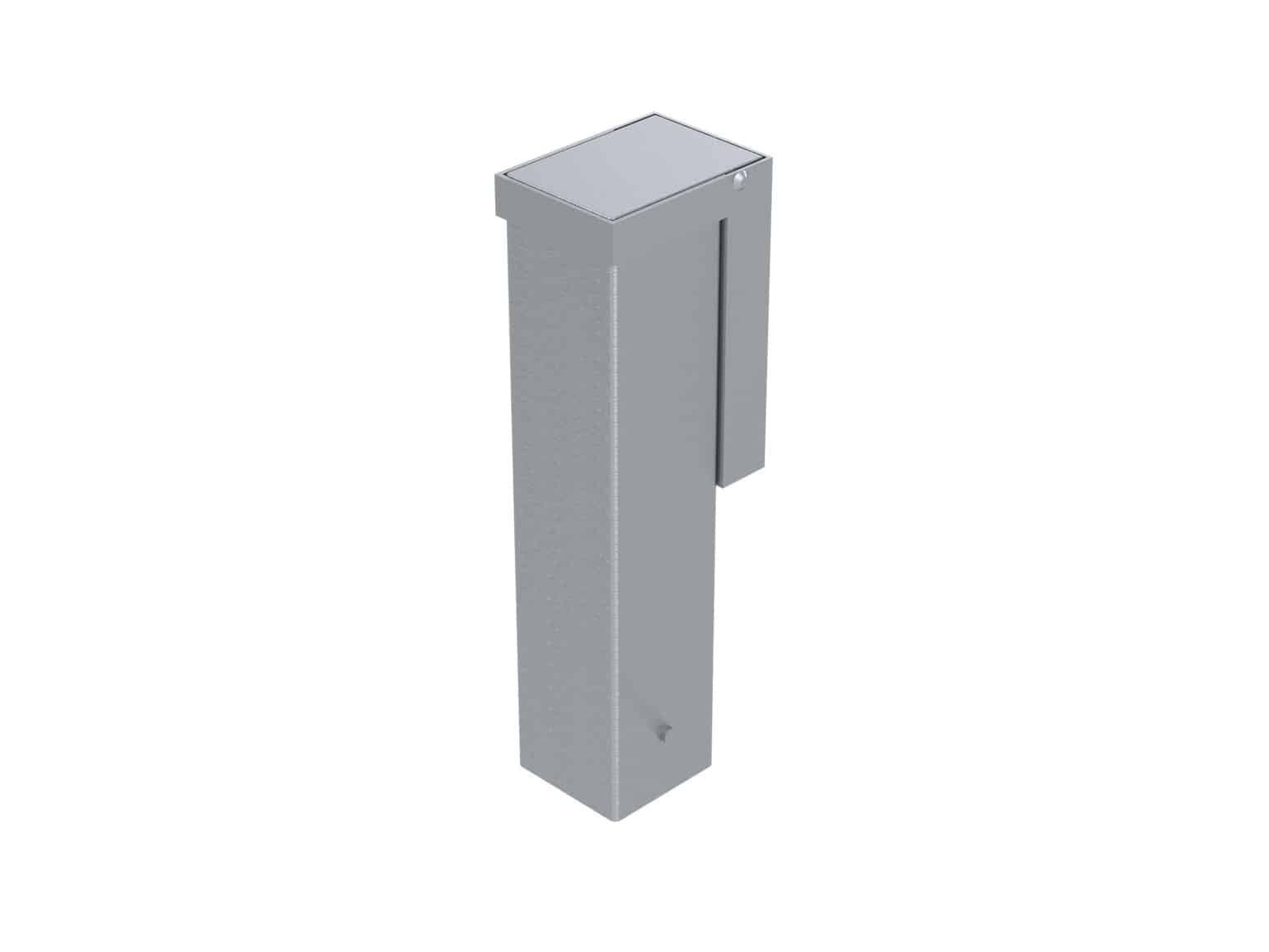 Jeu de 2 fourreaux pour poteaux - 80x80mm + Couvercle - vue 1 - Playgones Jeu de 2 fourreaux pour poteaux - 80x80mm + Couvercle - vue 1 - Playgones