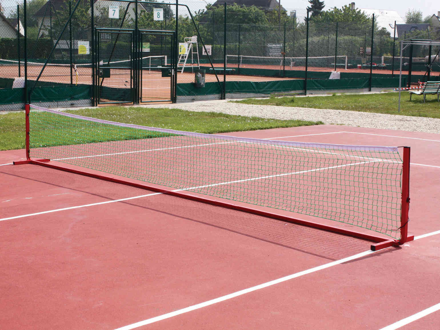 Poteaux de mini tennis - Mobiles - 40x40mm - Aluminium - 4m - vue 1 - Playgones Poteaux de mini tennis - Mobiles - 40x40mm - Aluminium - 4m - vue 1 - Playgones
