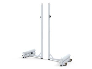 Poteaux de badminton scolaires - Mobiles - Embrasse - Contrepoids - vue 1
