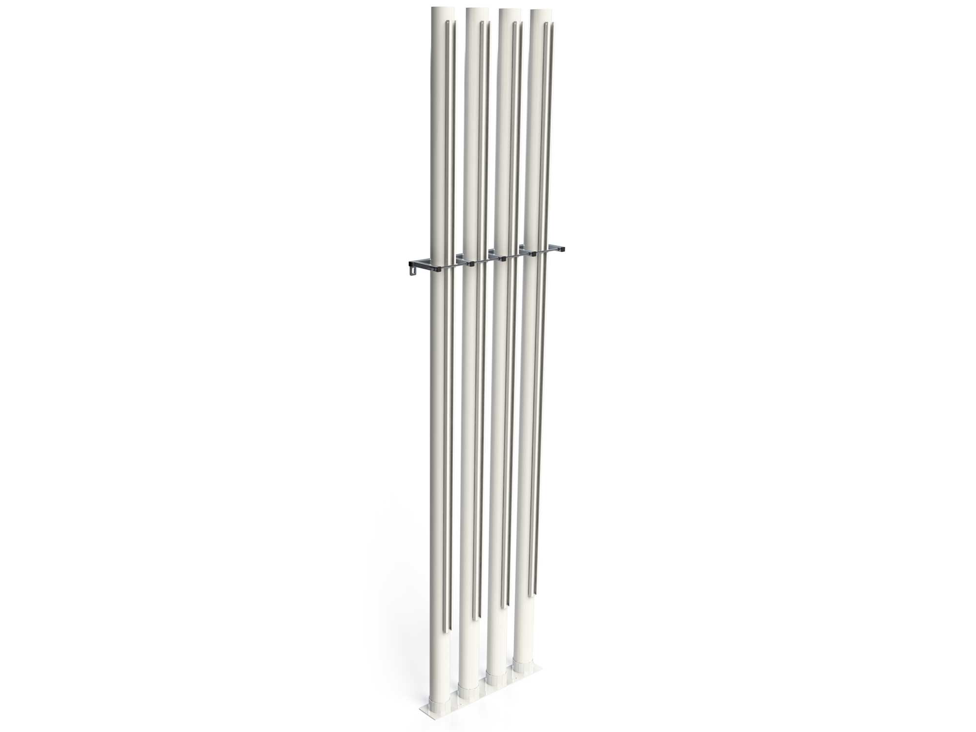 Râtelier vertical, fixation murale pour 4 poteaux Playgones Râtelier vertical, fixation murale pour 4 poteaux Playgones