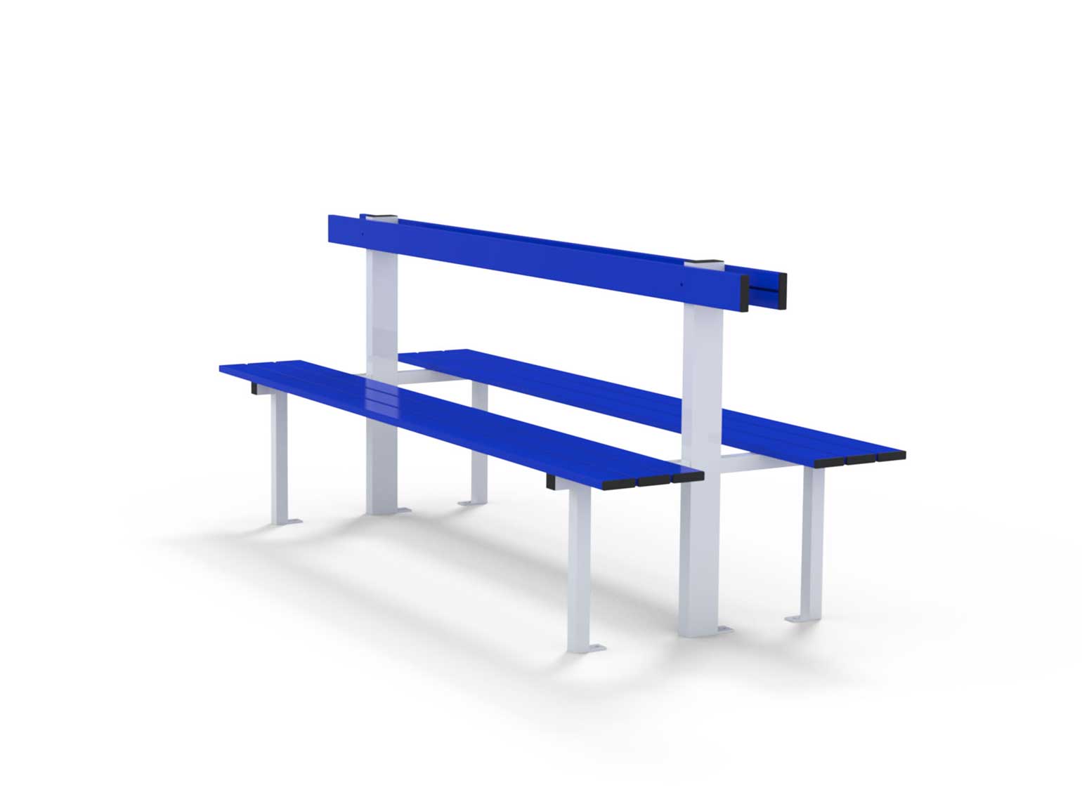 Banc central avec dossier - 2m Playgones Banc central avec dossier - 2m Playgones