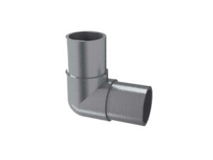 Coude rentrant brut. 2 rivets de fixation
