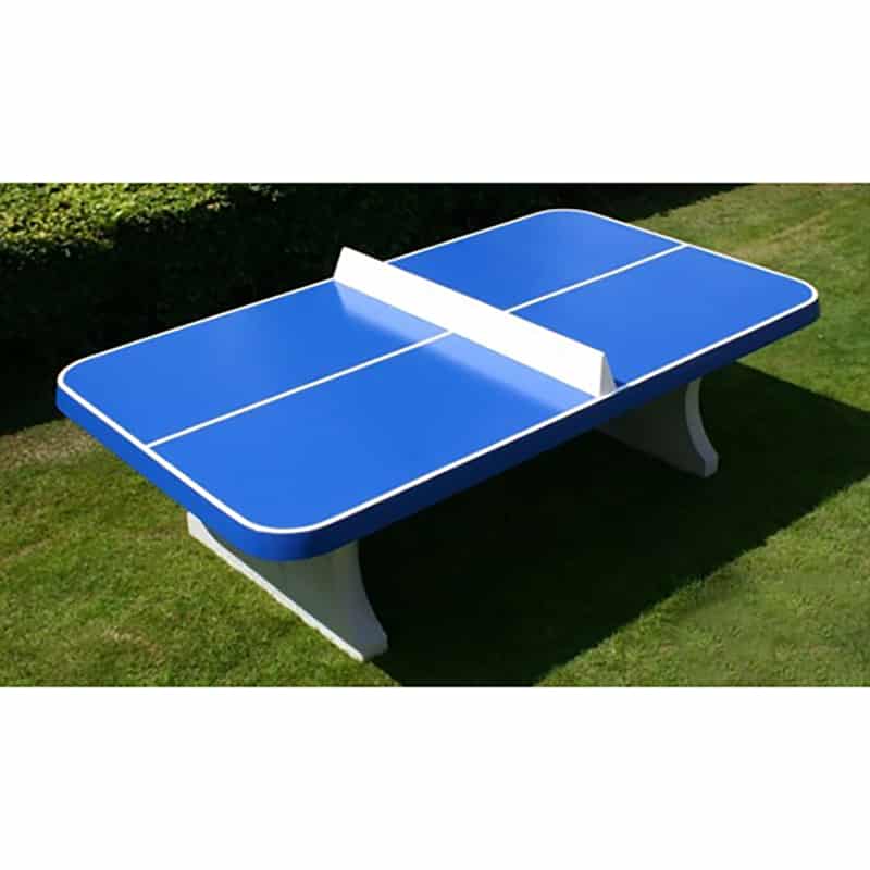 Table ping pong angles arrondis extérieur béton bleue - Playgones Table ping pong angles arrondis extérieur béton bleue - Playgones