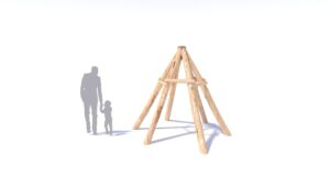 Tipi en robinier