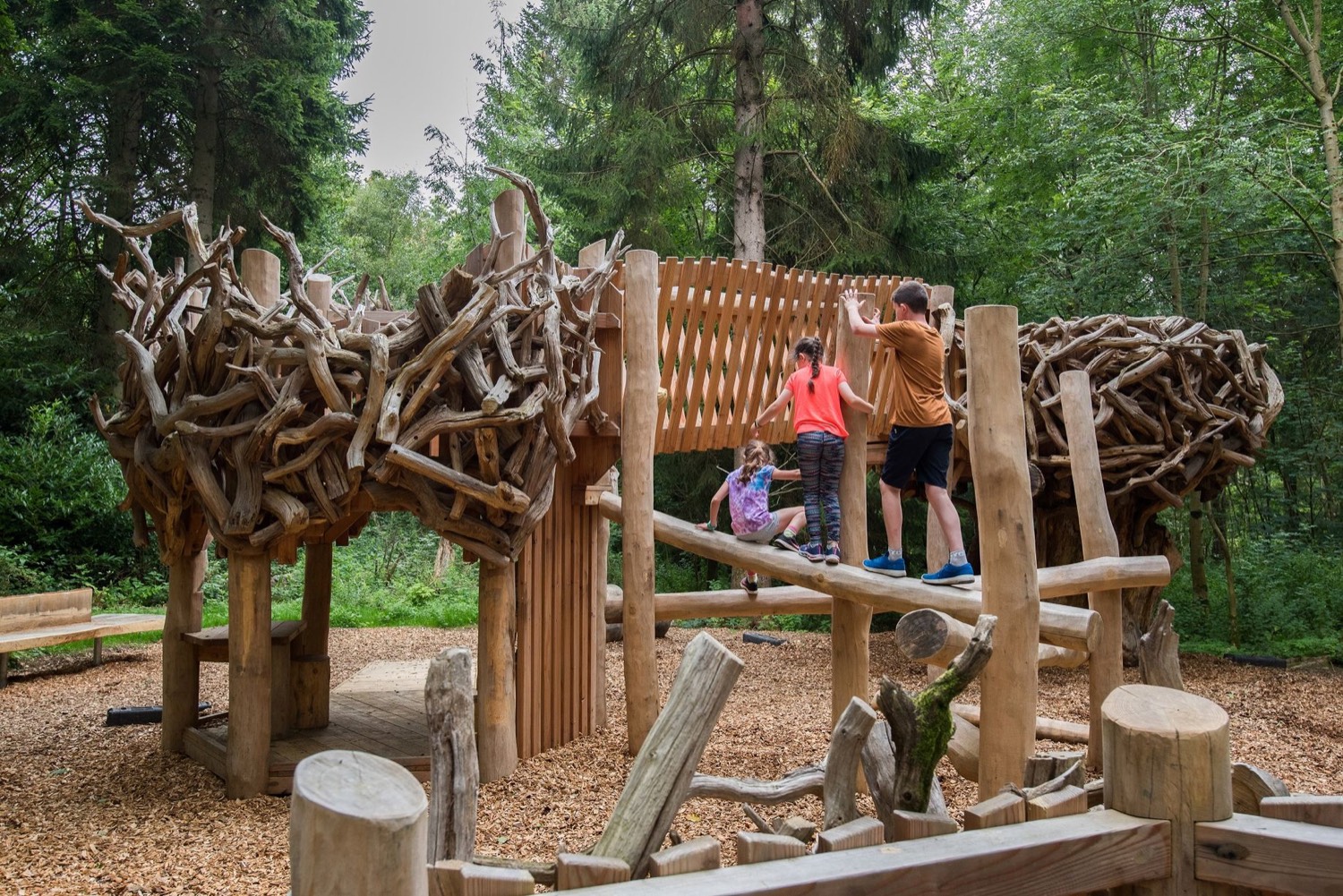 Structure de jeu Touchwood en bois naturel
