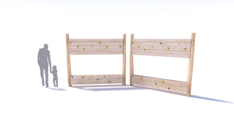 Structure à grimper Touchwood en bois naturel