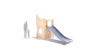 Tour de jeux pour enfants avec triple échelle et toboggan