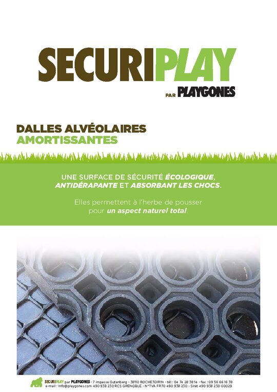Catalogue Securiplay - Dalles amortissantes Playgones