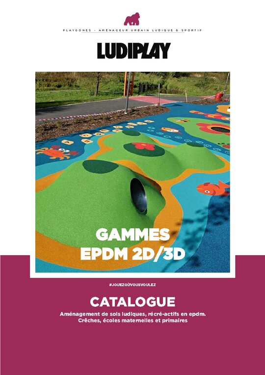 Catalogue Formes EPDM 2D et 3D Playgones